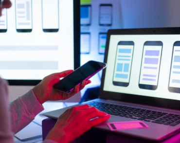 a person holding a mobile phone